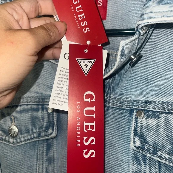 GUESS Classic Light Blue Jean Jacket - Picture 6 of 6